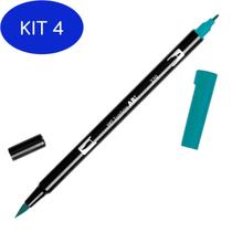 Kit 4 Caneta Marcador Artístico Dual Brush Tombow 379 Jade