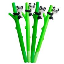 Kit 4 Canetas Escolar Em Gel Ponta Fina Fofas Divertidas E Criativas