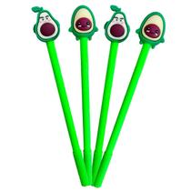 Kit 4 Canetas Escolar Em Gel Ponta Fina Fofas Divertidas E Criativas