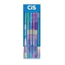 Kit 4 Canetas Esferográfica Dolce Color 0.5mm Cor Sortida Cis Kit 4 Canetas Esferográfica Dolce Color 0.5mm Cor Sortida Cis