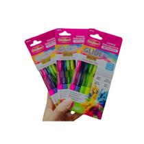 Kit 4 Canetas Esferográficas 0.7mm Retrátil Glide Trends Tons Pastéis, Neon E Office - Göller Kit 4 Canetas Esferográficas 0.7mm Retrátil Glide Trends Tons Pastéis, Neon E Office - Göller