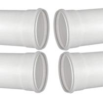 Kit 4 Cano Tubo Pvc Esgoto Branco 40mm 1 Metro Hidráulico Kit 4 Cano Tubo Pvc Esgoto Branco 40mm 1 Metro Hidráulico