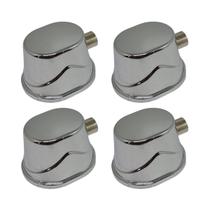 Kit 4 Canoas Para Tom Caixa E Surdo De Bateria 19.4 Cromada