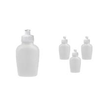 Kit 4 Cantis 500Ml Branco Plástico Premium