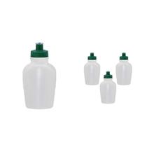 Kit 4 Cantis 500Ml Tampa Fibra Madeira Verde