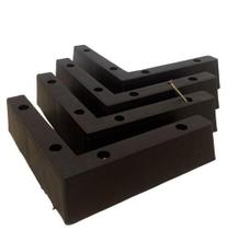 kit 4 cantoneira plástica cor tabaco elegante luxo para sofá moveis 18 x 2 x 5cm(altura)