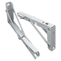 Kit 4 Cantoneira Suporte Prateleira 19 cm Dobrável c/ 02 Pc BOM-2740 - BOMVINK