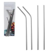 Kit 4 Canudos De Metal Reutilizáveis Para Drinks E Bebidas Kit 4 Canudos De Metal Reutilizáveis Para Drinks E Bebidas