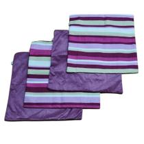 Kit 4 Capa Almofadas Suede 45x45 Ziper Invisivel - Magic Enxovais