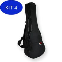 Kit 4 Capa Bag Case Cavaquinho Acolchoada Impermeável Semi