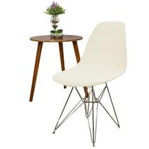 Kit 4 Capa de Cadeira Jantar Eiffel Eames Creme Super Luxo