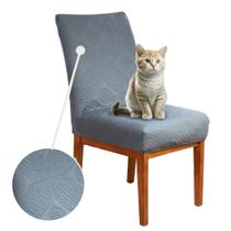 Kit 4 Capa de Cadeira Sala Jantar Matelada Cinza Premium