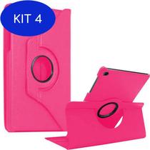 Kit 4 Capa Giratória Pink Galaxy Tab S6 Lite 10.4' P610 P615 - Armyshield