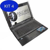 Kit 4 Capa Notebook Evoo Tela 14 Protetor De Teclado Impermeável - Fullcapas