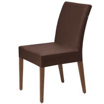 Kit 4 Capa Para Cadeira Sala Jantar Cor Marrom Super Resistente Lavável Com Elástico