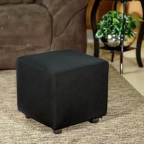 Kit 4 Capa Para Puff Retangular Premium Preto