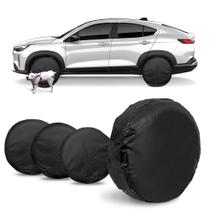 Kit 4 Capa Protetor Anti Xixi Cachorro para Roda Aro 18 19 e 20 72cm Impermeável Preto com Elástico Kit 4 Capa Protetor Anti Xixi Cachorro para Roda Aro 18 19 e 20 72cm Impermeável Preto com Elástico