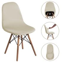 Kit 4 Capa Spandex Lisa Cadeira Jantar Charles Eiffel Eames