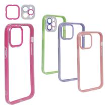 Kit 4 Capas 3 Em 1 Transparente Compatível Iphone 12 Pro Max