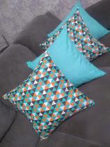 Kit 4 Capas Almofadas Estampadas Lindas Decorativas Sala Sofá C/ Ziper