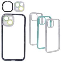 Kit 4 Capas Case 3 Em 1 Transparente Compatível Iphone 13