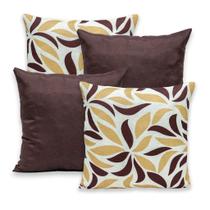 Kit 4 Capas de Almofada 40cmx40cm Gorgurinho Lisas e Estampadas Kit 4 Capas de Almofada 40cmx40cm Gorgurinho Lisas e Estampadas