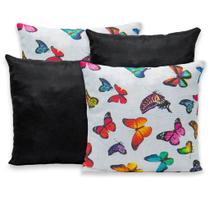 Kit 4 Capas de Almofada 40cmx40cm Gorgurinho Lisas e Estampadas Nova Coleção