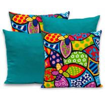 Kit 4 Capas de Almofada 40cmx40cm Gorgurinho Lisas e Estampadas Nova Coleção Kit 4 Capas de Almofada 40cmx40cm Gorgurinho Lisas e Estampadas Nova Coleção