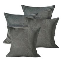 Kit 4 Capas de Almofada 45x45cm Decorativas Com Ziper Sala Sofá Cama
