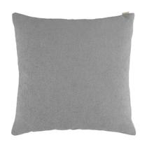 Kit 4 Capas de Almofada Bouclé Deluxe com Zíper Invisível 42cm x 42cm Toque Extra Macio Cinza