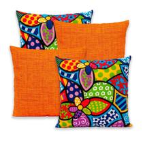 Kit 4 Capas de Almofada c/ Zíper 40x40cm Gorgurinho