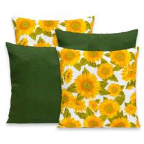 Kit 4 Capas de Almofada com Zíper 40cmx40cm Gorgurinho