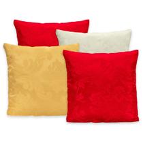 Kit 4 Capas De Almofada Com Zíper 40x40 Jacquard Natalino Kit 4 Capas De Almofada Com Zíper 40x40 Jacquard Natalino