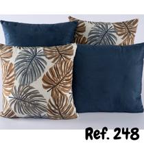 kit 4 Capas de Almofada Decorativa Jacquard Envio Imediato