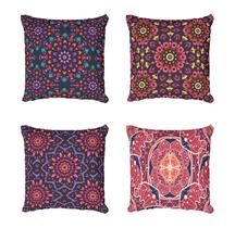 Kit 4 Capas De almofada Decorativa Mandalas
