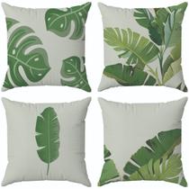 Kit 4 Capas de Almofada Decorativas Estampadas - Costela de Adão Kit 4 Capas de Almofada Decorativas Estampadas - Costela de Adão