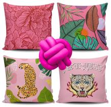 Kit 4 Capas de Almofada Fearless + Almofada Nó Kit 4 Capas de Almofada Fearless + Almofada Nó