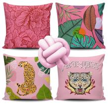 Kit 4 Capas de Almofada Fearless + Almofada Nó