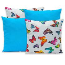 Kit 4 Capas de Almofada Gorgurinho com Zíper 40cm x 40cm