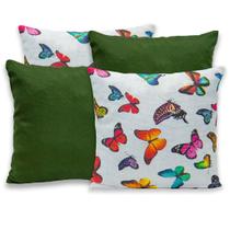 Kit 4 Capas de Almofada Gorgurinho com Zíper 40cm x 40cm