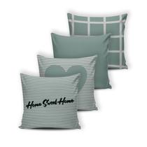 Kit 4 capas de Almofada Modern Print 42 cm x 42 cm - 016 Kit 4 capas de Almofada Modern Print 42 cm x 42 cm - 016
