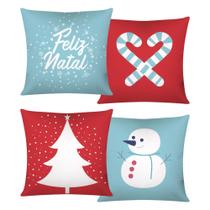 Kit 4 Capas de Almofada - Natal Kit 4 Capas de Almofada - Natal