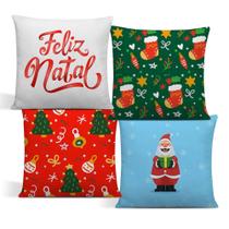 Kit 4 Capas de Almofada - Natal