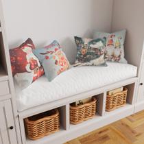 Kit 4 Capas de Almofada Natalinas Suede 43x43cm com Zíper Papai Noel Feliz Natal Decorativas Kit 4 Capas de Almofada Natalinas Suede 43x43cm com Zíper Papai Noel Feliz Natal Decorativas