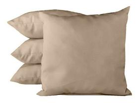 Kit 4 Capas De Almofadas 45x45 Oxford Areia Kit 4 Capas De Almofadas 45x45 Oxford Areia