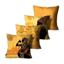 Kit 4 Capas de Almofadas Alta Qualidade Mdecore 45X45 Full