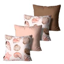 Kit 4 Capas de Almofadas Alta Qualidade Mdecore 45X45 Kit 4 Capas de Almofadas Alta Qualidade Mdecore 45X45