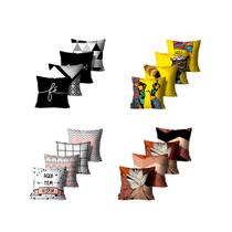 Kit 4 Capas de Almofadas Alta Qualidade Mdecore 45X45 Kit 4 Capas de Almofadas Alta Qualidade Mdecore 45X45