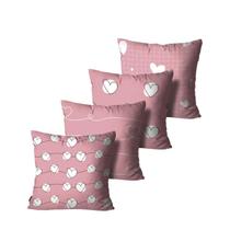 Kit 4 Capas de Almofadas Alta Qualidade Mdecore 45X45