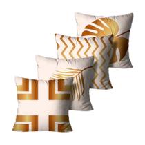 Kit 4 Capas de Almofadas Alta Qualidade Mdecore 45X45 Kit 4 Capas de Almofadas Alta Qualidade Mdecore 45X45